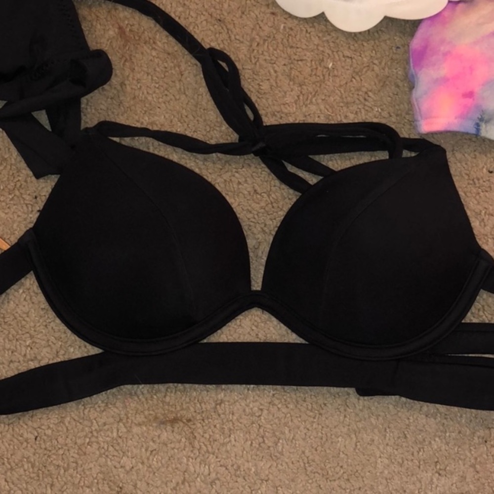 Victoria’s Secret 32A push up swim top.
